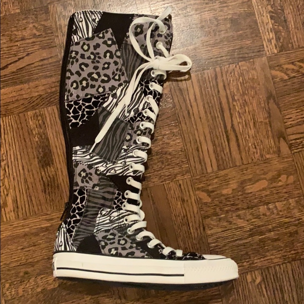 Converse All-Star Knee-High Patchwork Sneakers